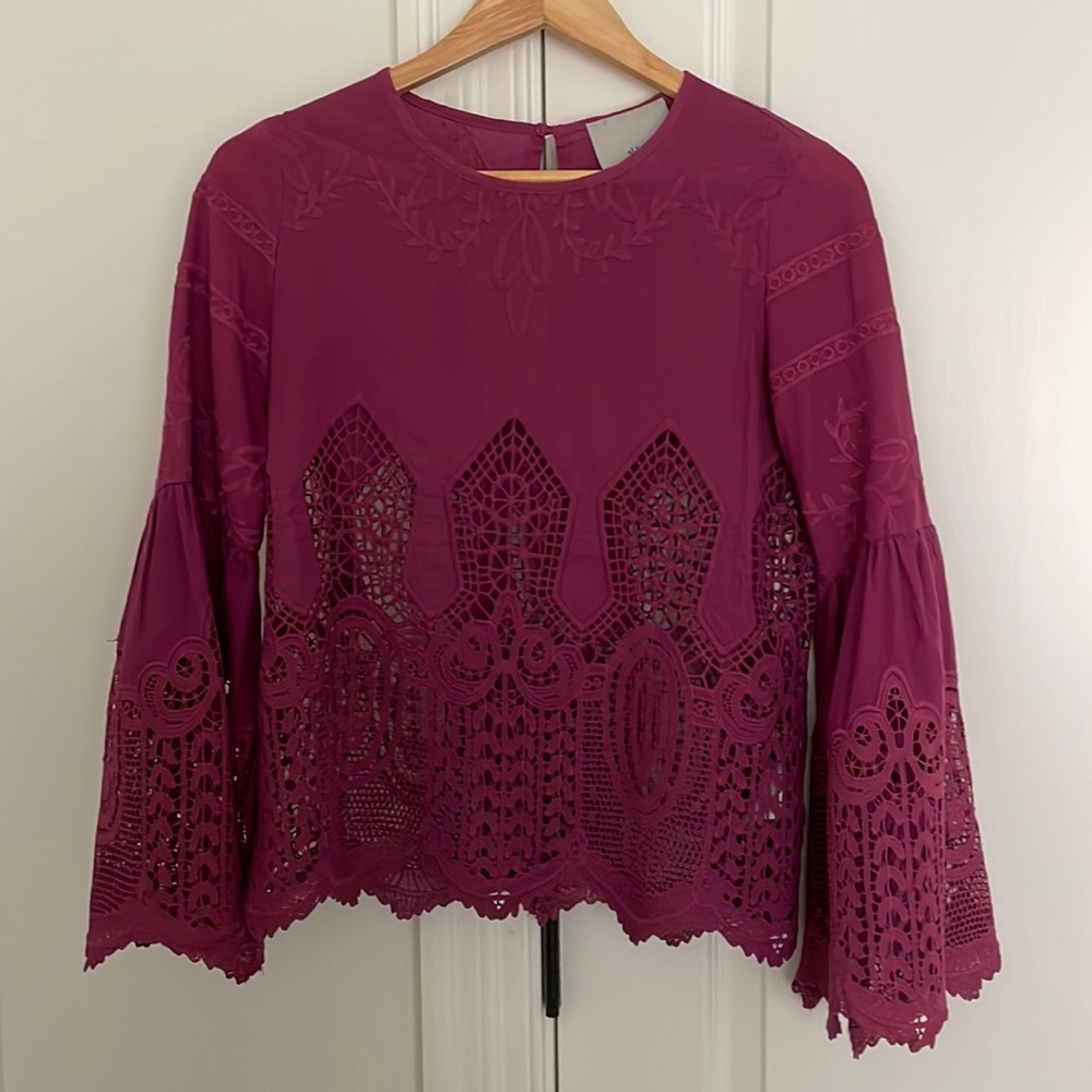 Chloe Oliver Anthropologie top XS